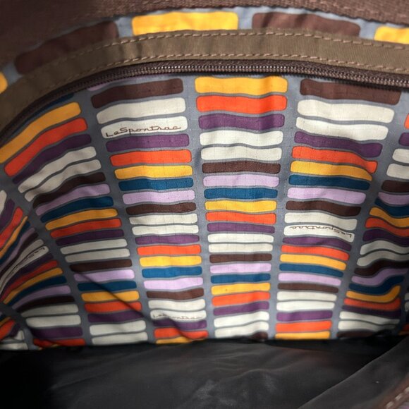 LeSportsac Technofile Laptop Travel Bag Crossbody Computer padded color-block - Picture 8 of 12